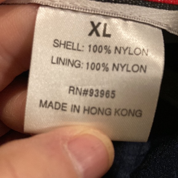 CHASE. AUTHENTICS size XL dark blue hood Pull over jacket - Picture 11 of 11